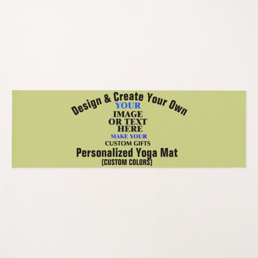 Entwerfen und Erstellen Sie Ihr eigenes Personalis Yogamatte (Vorderseite (Horizontal))