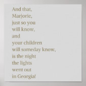 Entwerfen von Frauen Julia Sugarbaker Zitat Poster (Vorne)