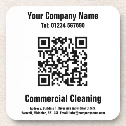 Entwerfen von QR-Code Getränkeuntersetzer (Vorderseite)