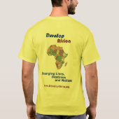 Entwickeln Sie Afrika-T-Shirt T-Shirt (Rückseite)