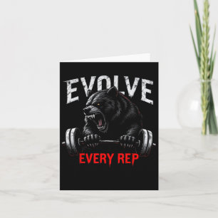 Entwickeln Sie alle Rep-Gym-Motivation für Fitness Karte