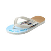 Entwickeln Sie den eigenen Foto Kids Flip Flops be Kinderbadesandalen (Schrägansicht)