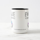 Entwickeln Sie Ihre hervorragende Leistung Zweifarbige Tasse (Mittel)