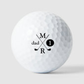 Entwickeln Sie Ihren eigenen Golfer Vater Golfball (Vorderseite)