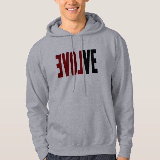 Entwickeln Sie mit LIEBE Hoodie (Vorderseite)
