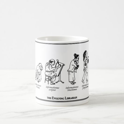 Entwickelnde Bibliothekar-Tasse Kaffeetasse (Mittel)