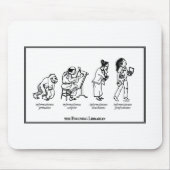 Entwickelnde BibliothekarMausunterlage Mousepad (Vorne)