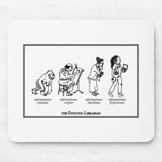Entwickelnde BibliothekarMausunterlage Mousepad (Vorne)