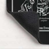Entwickelnder Bibliothekar Mousepad - Schwarzes (Ecke)