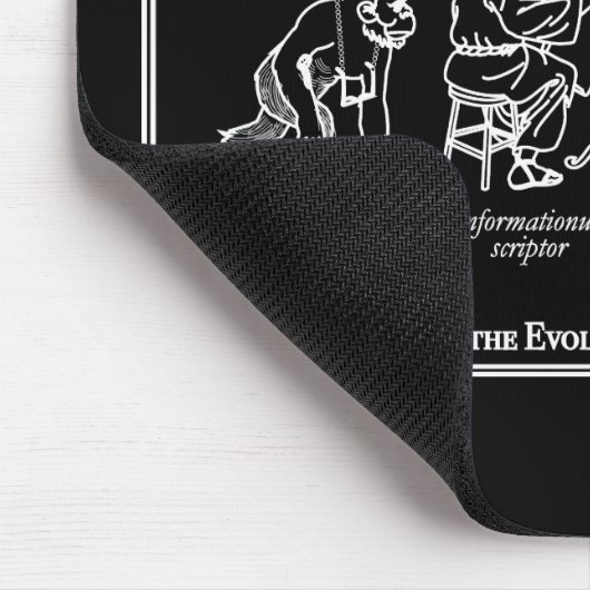 Entwickelnder Bibliothekar Mousepad - Schwarzes (Ecke)