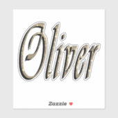 Entwickelt Oliver Name,  Aufkleber (Blatt)