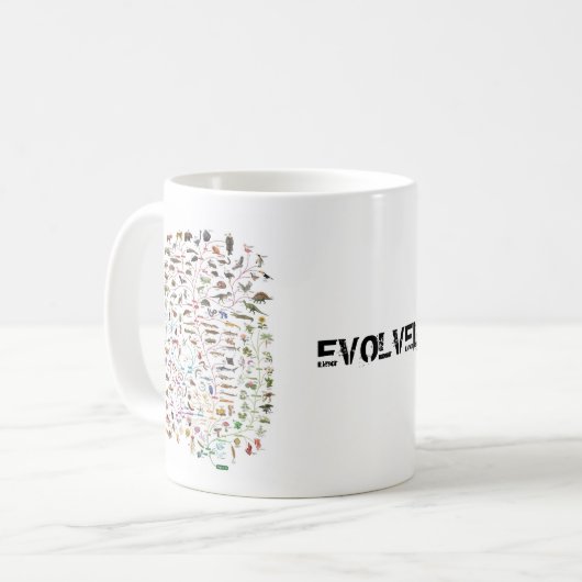 Entwickelter Baum der Leben-Tasse Kaffeetasse (Vorderseite Links)