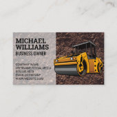 Entwickler | Bau | Dampfwalze Visitenkarte (Vorderseite)