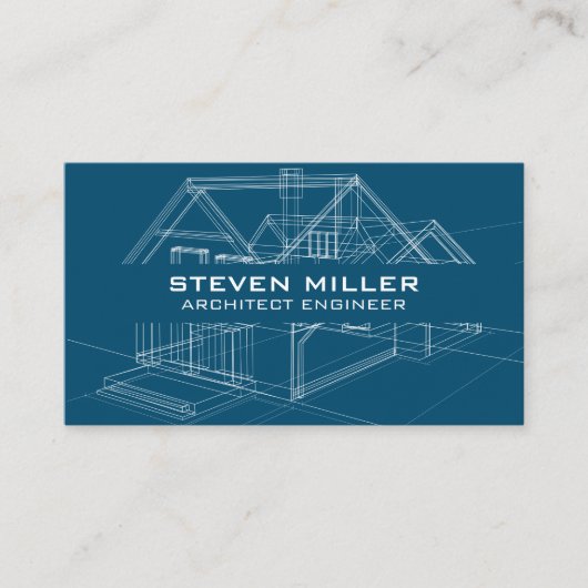 Entwickler-Blueprints Visitenkarte (Vorderseite)