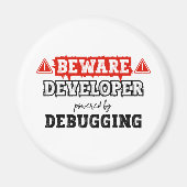 Entwickler durch Debuggen | Programmierung Magnet (Vorne)