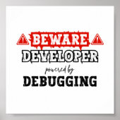 Entwickler durch Debuggen | Programmierung Poster (Vorne)
