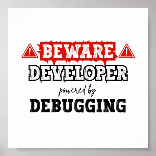 Entwickler durch Debuggen | Programmierung Poster (Vorne)