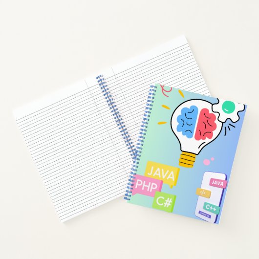 Entwickler-Notizbuch – Code-inspiriertes Journal f Notizblock (Innenseite)