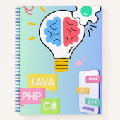 Entwickler-Notizbuch – Code-inspiriertes Journal f Notizblock (Vorderseite)