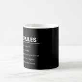 Entwickler & Programmierer Coding-Regeln Lustig Kaffeetasse (Mittel)