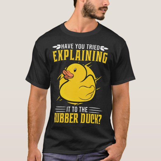 Entwickler-Programmierer-Duckkugel T-Shirt (Vorderseite)