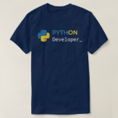 Entwickler Python T-Shirt (Design vorne)