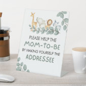 Entwickler-Station Sign Zoo Animals Boy Baby Showe Sockelschild (In SItu)