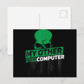 Entwickler Sysadmin Engineer Hacker Nerd Admin Cod Ankündigungspostkarte (Vorne/Hinten)