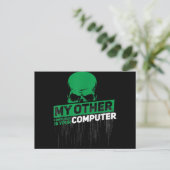 Entwickler Sysadmin Engineer Hacker Nerd Admin Cod Ankündigungspostkarte (Stehend Vorderseite)