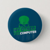 Entwickler Sysadmin Engineer Hacker Nerd Admin Cod Button (Vorderseite)