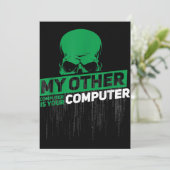 Entwickler Sysadmin Engineer Hacker Nerd Admin Cod Dankeskarte (Stehend Vorderseite)