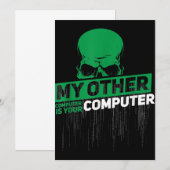 Entwickler Sysadmin Engineer Hacker Nerd Admin Cod Dankeskarte (Vorne/Hinten)