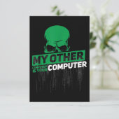 Entwickler Sysadmin Engineer Hacker Nerd Admin Cod Einladung (Stehend Vorderseite)