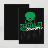 Entwickler Sysadmin Engineer Hacker Nerd Admin Cod Einladung (Vorne/Hinten)