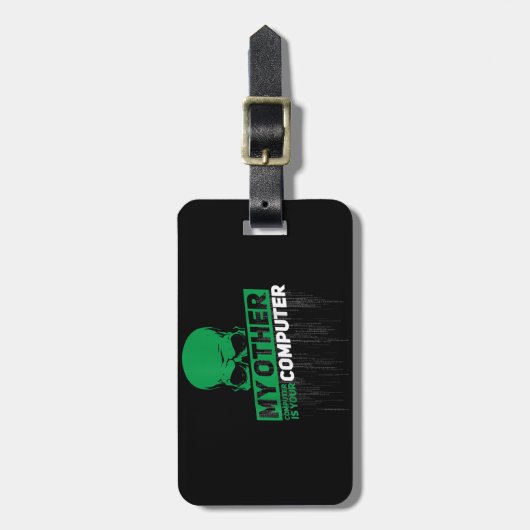 Entwickler Sysadmin Engineer Hacker Nerd Admin Cod Gepäckanhänger (Vorderseite vertikal)