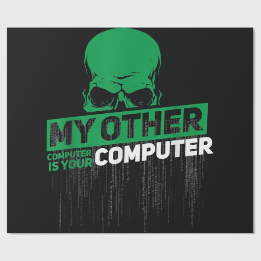 Entwickler Sysadmin Engineer Hacker Nerd Admin Cod Geschenkpapier (Flach)