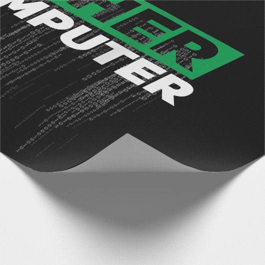Entwickler Sysadmin Engineer Hacker Nerd Admin Cod Geschenkpapier (Ecke)