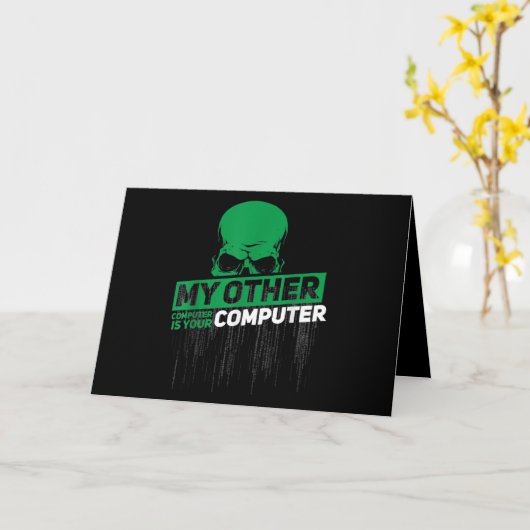 Entwickler Sysadmin Engineer Hacker Nerd Admin Cod Karte (Gelbe Blume)