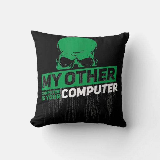 Entwickler Sysadmin Engineer Hacker Nerd Admin Cod Kissen (Vorderseite)