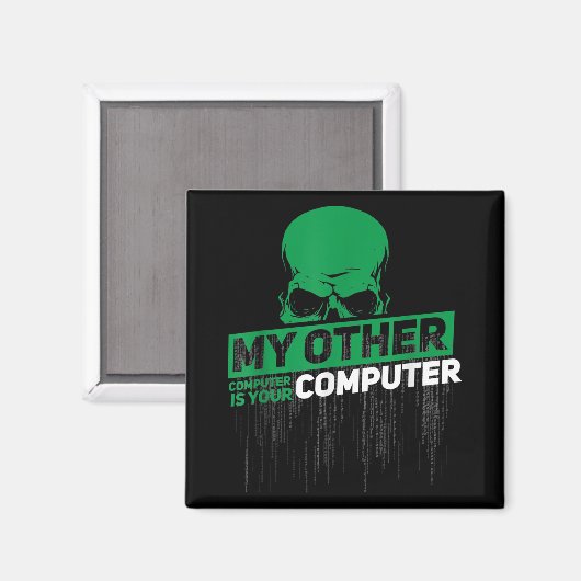 Entwickler Sysadmin Engineer Hacker Nerd Admin Cod Magnet (Vorderseite/Rückseite)