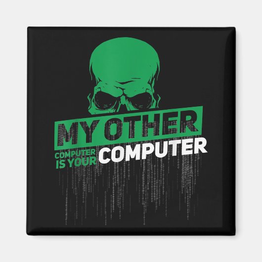 Entwickler Sysadmin Engineer Hacker Nerd Admin Cod Magnet (Vorne)