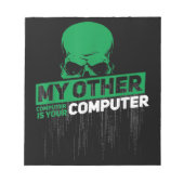 Entwickler Sysadmin Engineer Hacker Nerd Admin Cod Notizblock (Vorderseite)
