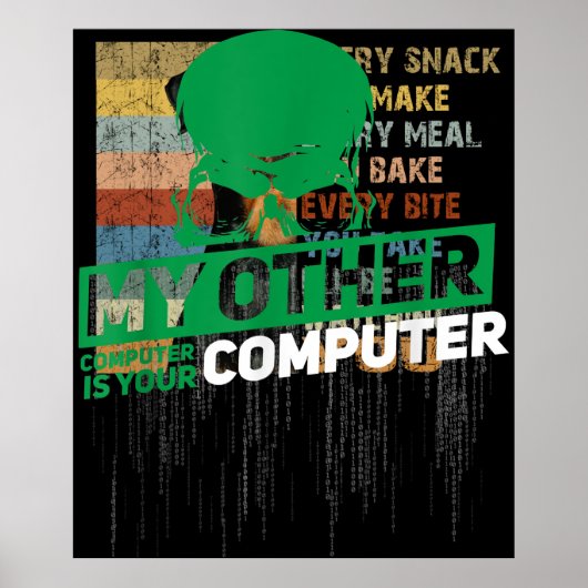 Entwickler Sysadmin Engineer Hacker Nerd Admin Cod Poster (Vorne)