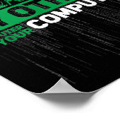 Entwickler Sysadmin Engineer Hacker Nerd Admin Cod Poster (Ecke)