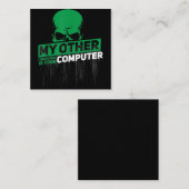 Entwickler Sysadmin Engineer Hacker Nerd Admin Cod Quadratische Visitenkarte (Vorne/Hinten)