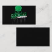 Entwickler Sysadmin Engineer Hacker Nerd Admin Cod Visitenkarte (Vorne/Hinten)