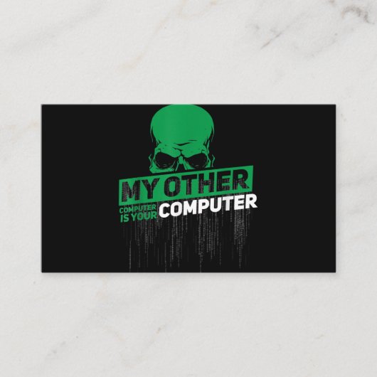 Entwickler Sysadmin Engineer Hacker Nerd Admin Cod Visitenkarte (Vorderseite)
