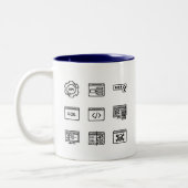 Entwickler-Tasse Zweifarbige Tasse (Links)