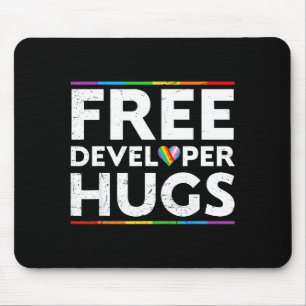 Entwickler Umarmungen Unterstützen Lgbt Stolz Para Mousepad