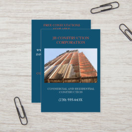 Entwickler-Umschulungsberater Gebäude Construction Visitenkarte